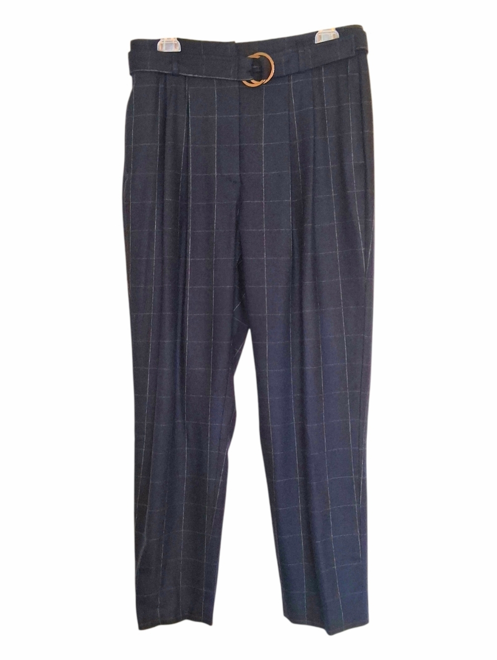 Guideboat Ply the Waters Wool-Cashmere Pleated High Waist Wide Leg Pants Sz 8